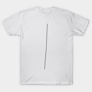 Black Line with 2 Bends no. 3 T-Shirt